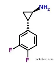 Molecular Structure of 1006614-49-8 ((1R trans)-2-(3,4-difluorophenyl)cyclopropane amine. HCl)